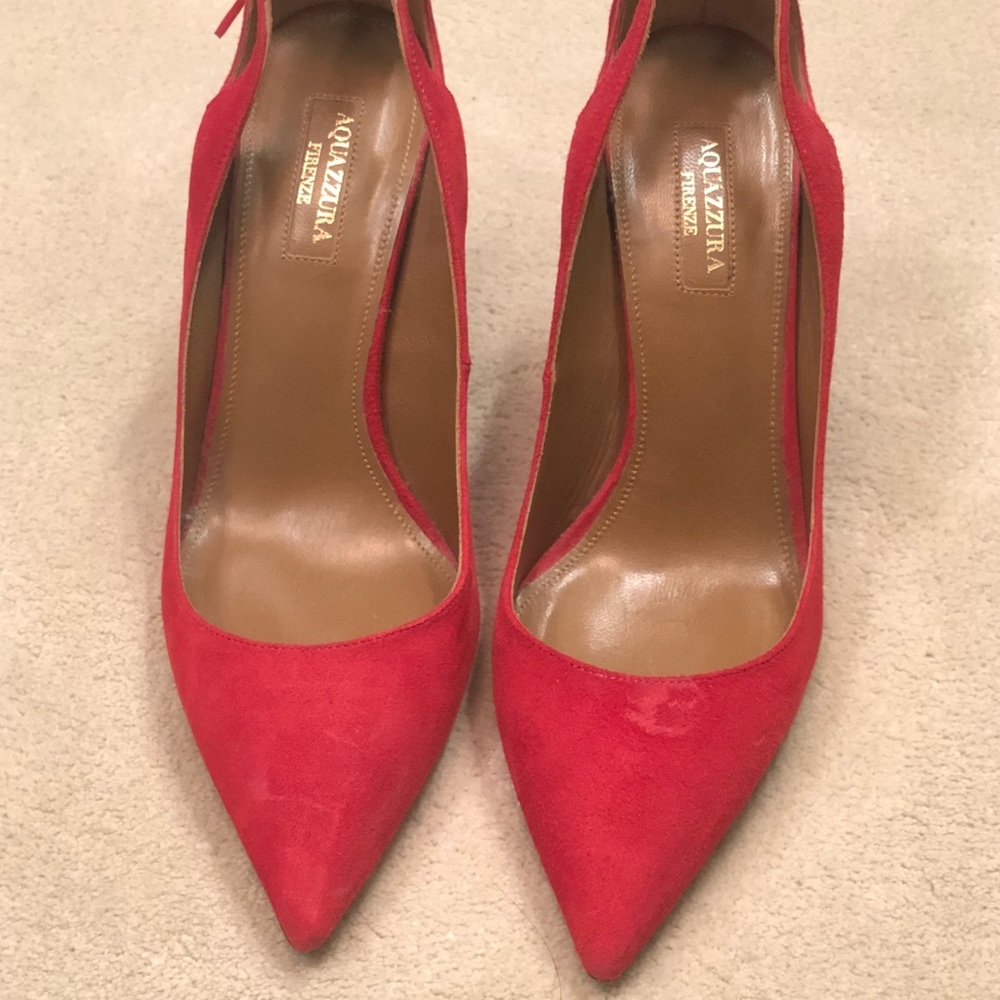 Aquazurra Forever Marilyn Suede 105mm Pumps